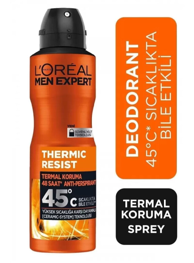 Loreal Paris Men Expert Thermic Resist Sprey Deodorant - Termal Koruma - 150 ml - Loreal