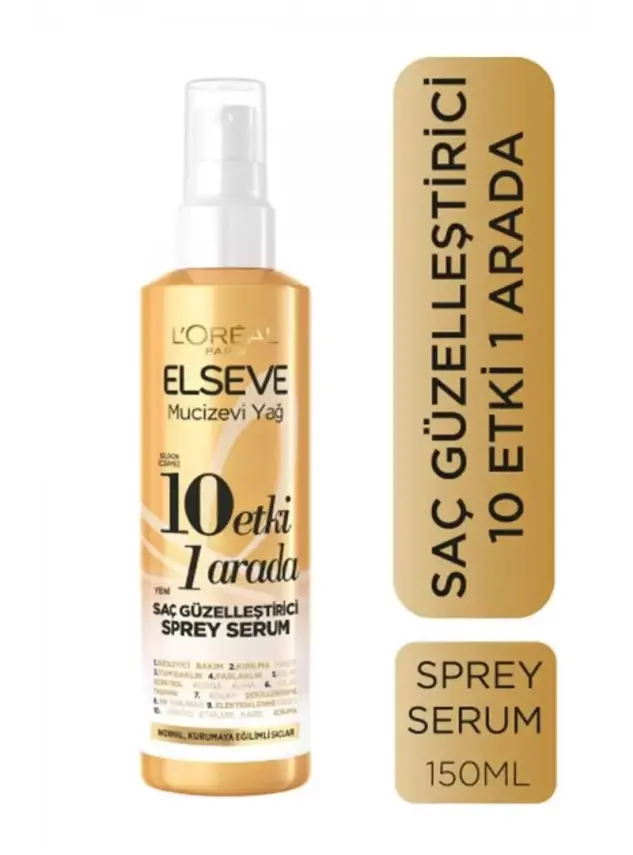 Loreal Paris Mucizevi Yağ 10 Etki 1 Arada Saç Güzelleştirici Sprey Serum 150ml - 1