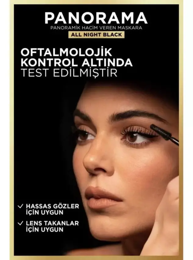 Loreal Paris Panorama Hacim Veren Maskara All Night Black - Siyah - 6