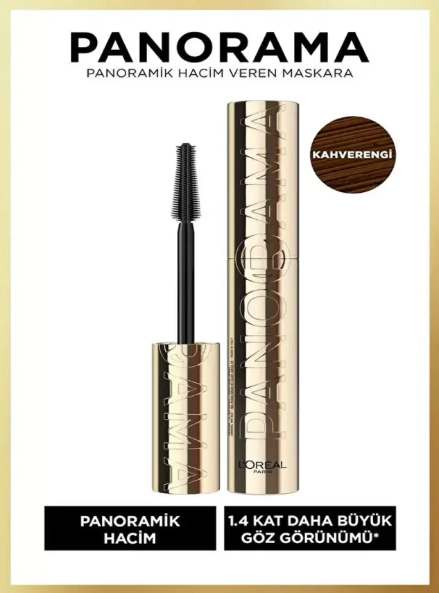 Loreal Paris Panorama Hacim Veren Maskara Kahverengi 9.9 ml - 1