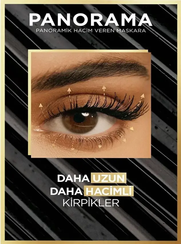 Loreal Paris Panorama Hacim Veren Maskara Kahverengi 9.9 ml - 2