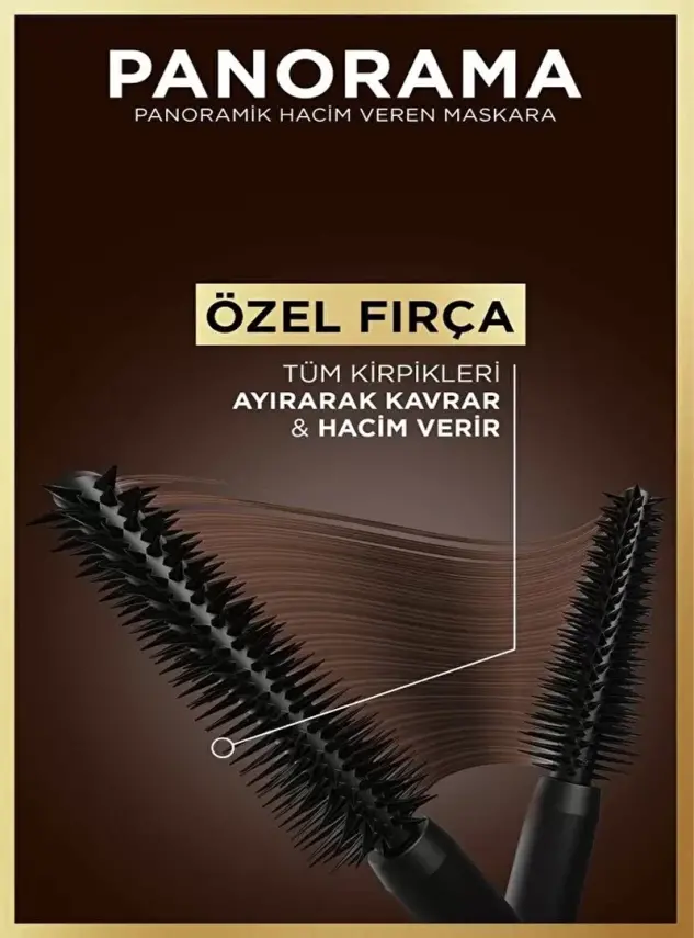 Loreal Paris Panorama Hacim Veren Maskara Kahverengi 9.9 ml - 3