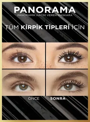 Loreal Paris Panorama Hacim Veren Maskara Kahverengi 9.9 ml - 5
