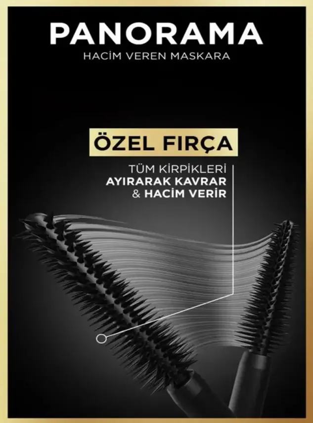 Loreal Paris Panorama Hacim Veren Maskara Siyah 9.9 ml - 5
