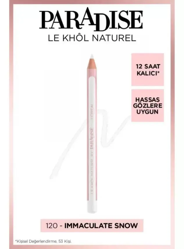 Loreal Paris Paradise Le Khol Göz Kalemi 120 Immaculate Snow - 1