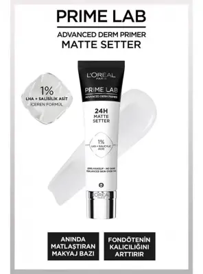 Loreal Paris Prime Lab Matte Setter Matlaştırıcı Salisilik Asit İçeren Primer 30 ml - 1