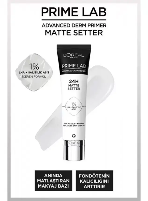 Loreal Paris Prime Lab Matte Setter Matlaştırıcı Salisilik Asit İçeren Primer 30 ml - 1