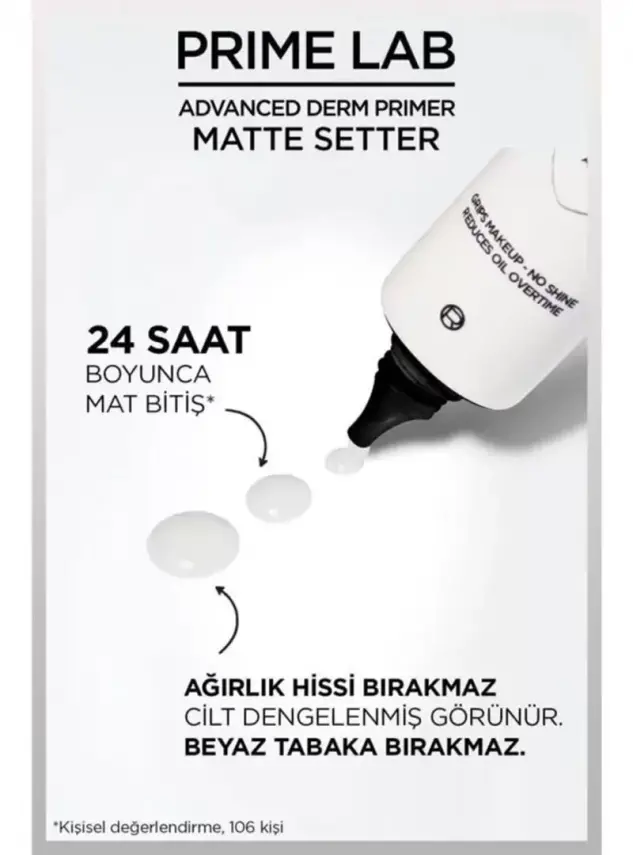 Loreal Paris Prime Lab Matte Setter Matlaştırıcı Salisilik Asit İçeren Primer 30 ml - 4
