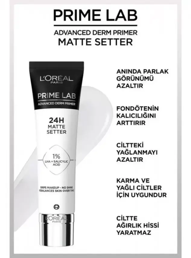 Loreal Paris Prime Lab Matte Setter Matlaştırıcı Salisilik Asit İçeren Primer 30 ml - 7