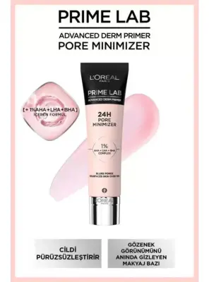 Loreal Paris Prime Lab Pore Minimizer Gözenek Küçültücü AHA ve BHA İçeren Primer 30 ml - 1