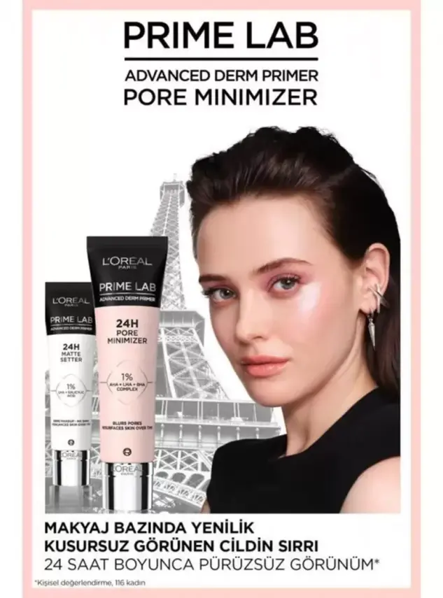 Loreal Paris Prime Lab Pore Minimizer Gözenek Küçültücü AHA ve BHA İçeren Primer 30 ml - 2