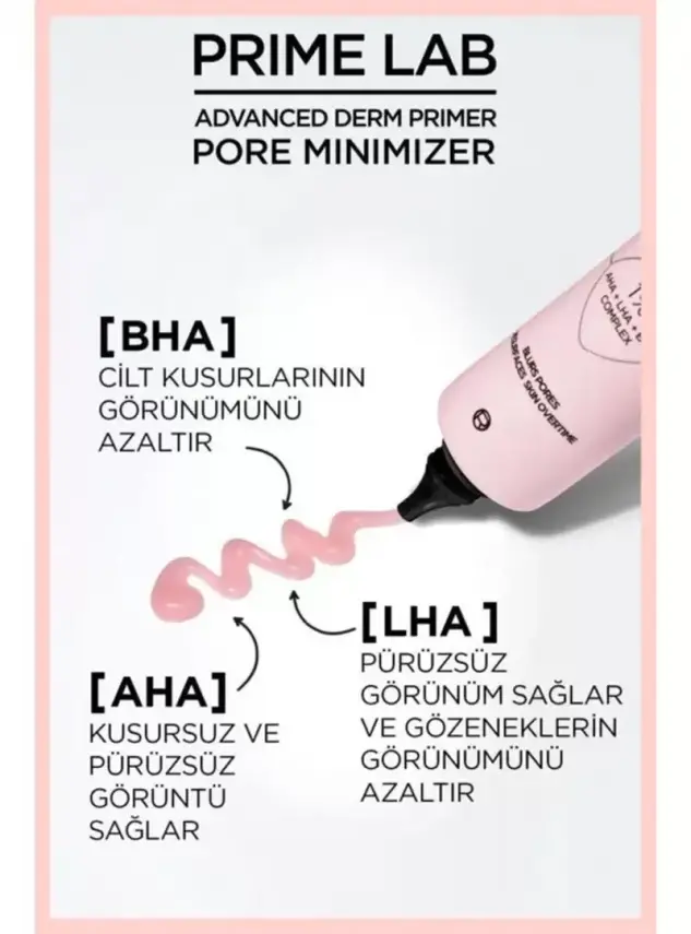 Loreal Paris Prime Lab Pore Minimizer Gözenek Küçültücü AHA ve BHA İçeren Primer 30 ml - 4
