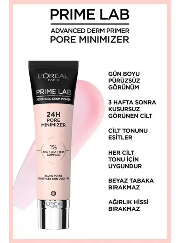 Loreal Paris Prime Lab Pore Minimizer Gözenek Küçültücü AHA ve BHA İçeren Primer 30 ml - 7