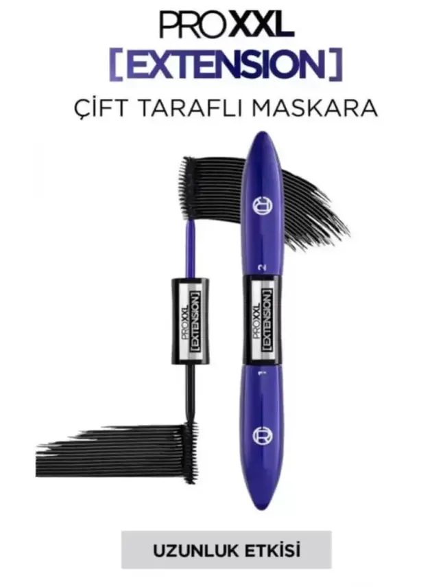 Loreal Paris Pro XXL Extension Çift Taraflı Maskara - Uzunluk Etkisi 9 ml - 1