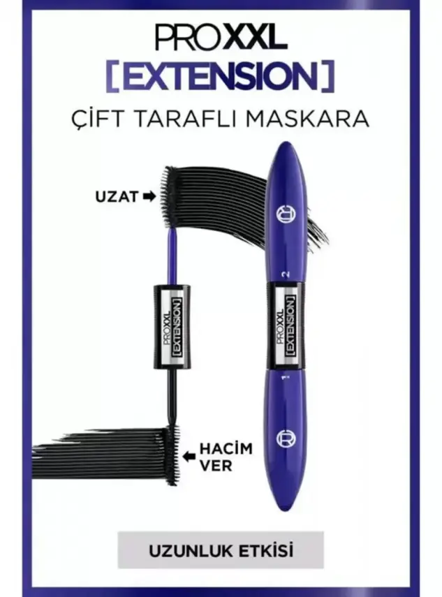 Loreal Paris Pro XXL Extension Çift Taraflı Maskara - Uzunluk Etkisi 9 ml - 3