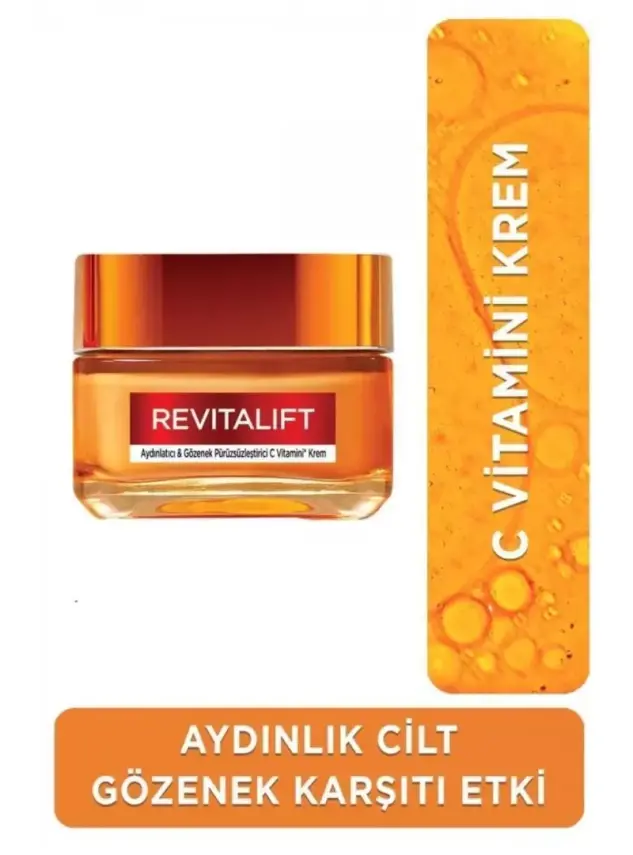 Loreal Paris Revitalift Aydınlatıcı & Gözenek Pürüzsüzleştirici C Vitamini Krem 50 ml - 1