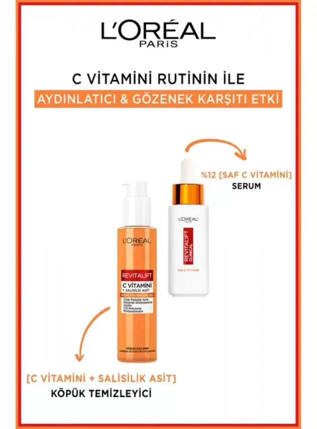 Loreal Paris Revitalift C Vitamini Aydınlatıcı Temizleme Jeli 150 ml - 3