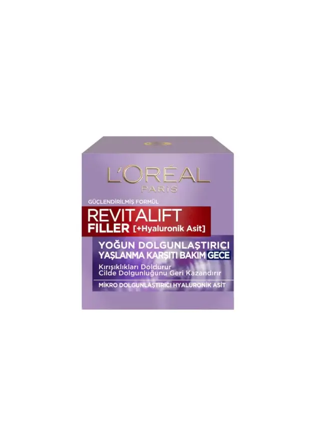 Loreal Paris Revitalift Filler Dolgunlaştırıcı Yaşlanma Karşıtı Gece Bakım Kremi 50 ml - 2