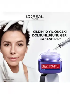 Loreal Paris Revitalift Filler Dolgunlaştırıcı Yaşlanma Karşıtı Gece Bakım Kremi 50 ml - 3