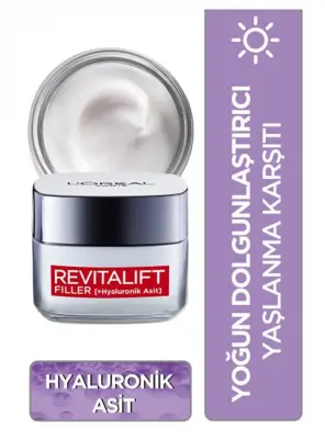 Loreal Paris Revitalift Filler Dolgunlaştırıcı Yaşlanma Karşıtı Gündüz Bakım Kremi 50 ml - 1