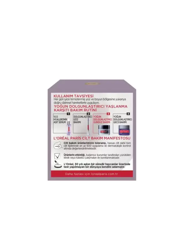 Loreal Paris Revitalift Filler Dolgunlaştırıcı Yaşlanma Karşıtı Gündüz Bakım Kremi 50 ml - 4