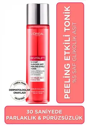 Loreal Paris Revitalift Glikonik Asit Peeling Etkili Tonik 180 ml - 1