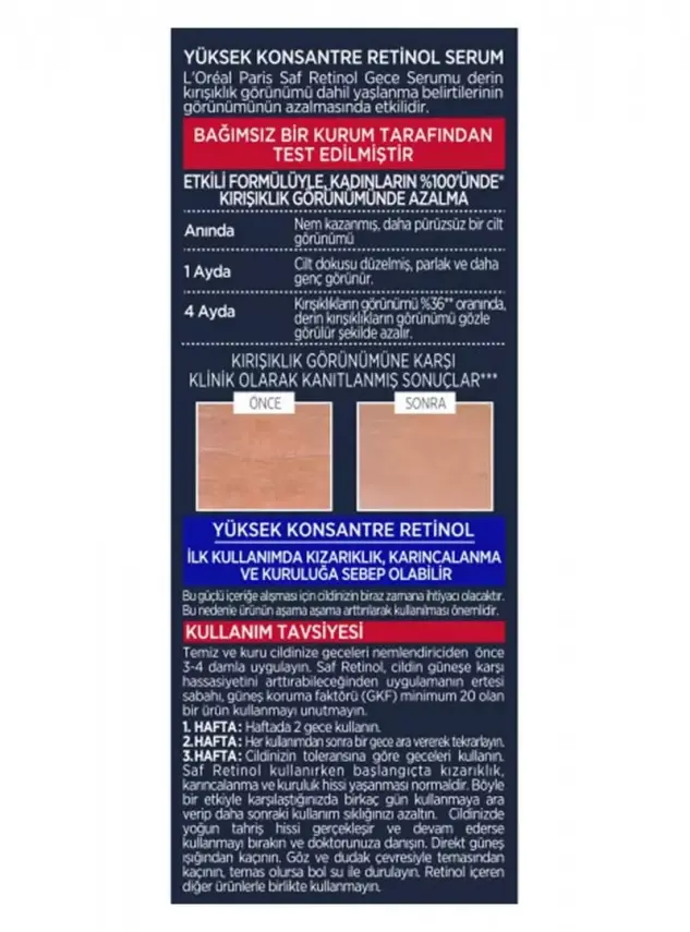 Loreal Paris Revitalift Lazer Saf Retinol Gece Serum 30 ml - 3
