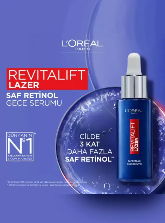 Loreal Paris Revitalift Lazer Saf Retinol Gece Serum 30 ml - 4