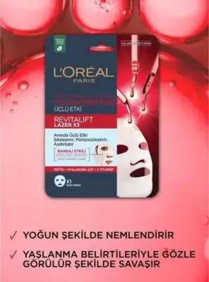 Loreal Paris Revitalift Yaşlanma Karşıtı Lazer Maske 1 Adet - 3