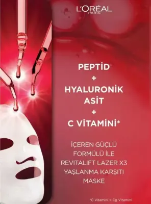 Loreal Paris Revitalift Yaşlanma Karşıtı Lazer Maske 1 Adet - 5
