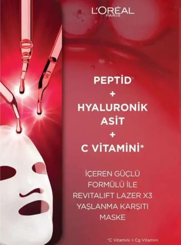Loreal Paris Revitalift Yaşlanma Karşıtı Lazer Maske 1 Adet - 5