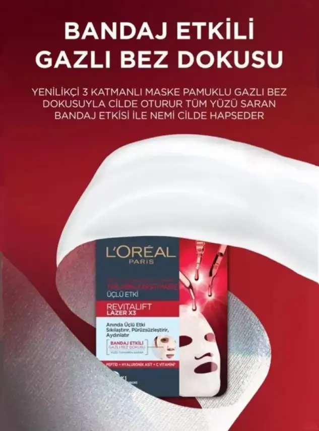 Loreal Paris Revitalift Yaşlanma Karşıtı Lazer Maske 1 Adet - 6