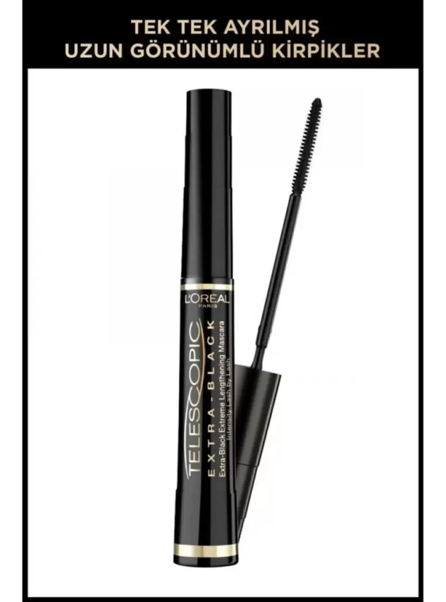 Loreal Paris Telescopic Carbon Black Maskara - Siyah 8 ml - Loreal