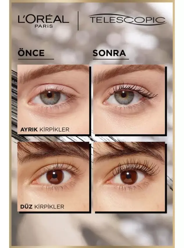 Loreal Paris Telescopic Gold Mascara Black 8ml - 3