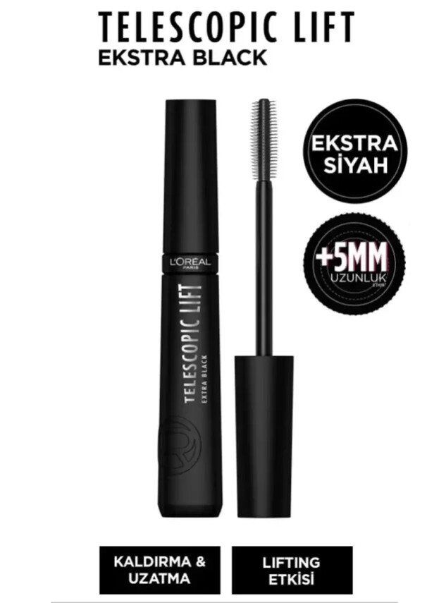 Loreal Paris Telescopic Lift Extra Black Maskara 9.9ml - Loreal