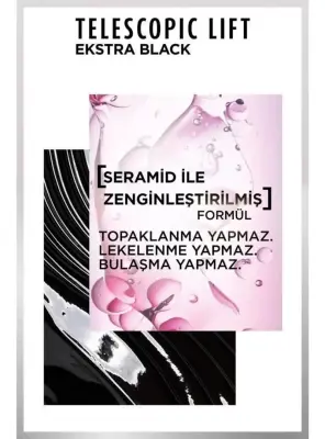 Loreal Paris Telescopic Lift Extra Black Maskara 9.9ml - 3