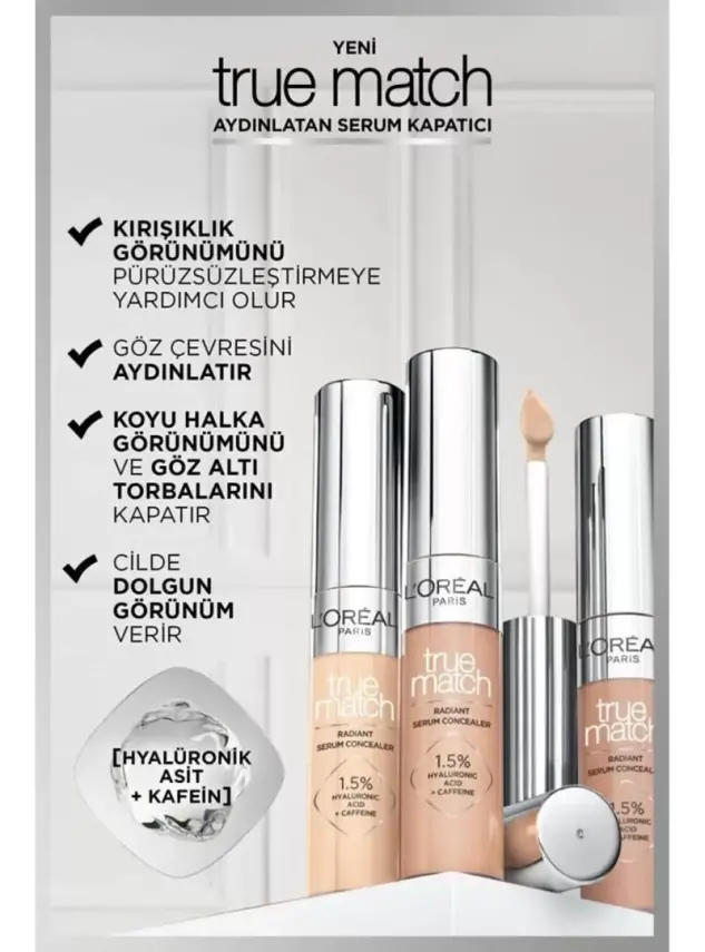 Loreal Paris True Match Aydınlatan Serum Kapatıcı - 1N Light - 3