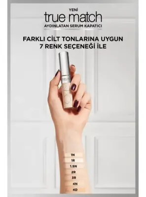 Loreal Paris True Match Aydınlatan Serum Kapatıcı - 1N Light - 7