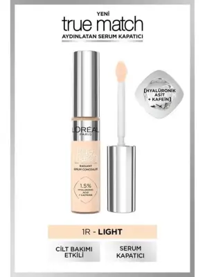 Loreal Paris True Match Aydınlatan Serum Kapatıcı - 1R Light - 1