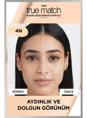 Loreal Paris True Match Aydınlatan Serum Kapatıcı - 4N Light Medium - 6