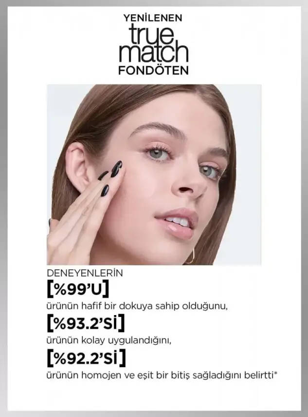 Loreal Paris True Match Bakım Yapan Fondöten - 3N Neutral Undertone 30ml - 3
