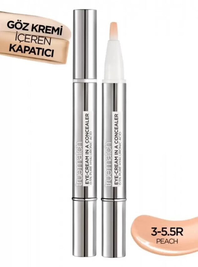 Loreal Paris True Match Göz Kremi İçeren Kapatıcı -2'si 1 Arada- 3-5,5R - Loreal