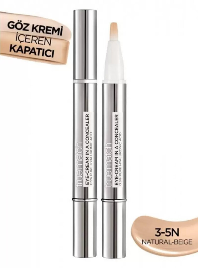 Loreal Paris True Match Göz Kremi İçeren Kapatıcı -2'si 1 Arada- 3-5N - Loreal