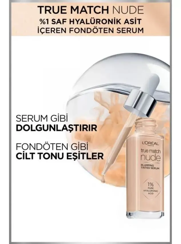 Loreal Paris True Match Nude Fondöten Serum 0.5-2 Very Light 30ml - 2