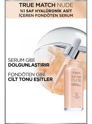 Loreal Paris True Match Nude Fondöten Serum 1-2 Rosy Light 30ML - 2