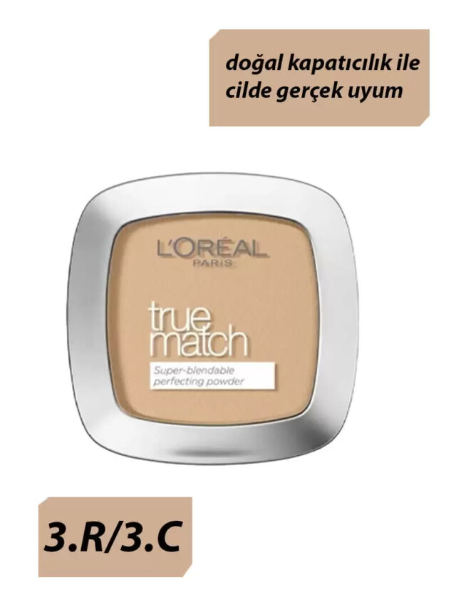 Loreal Paris True Match Pudra 3.R/3.C Rose Beige 9gr - Loreal