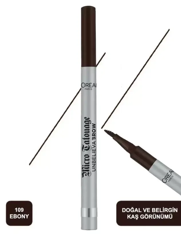 Loreal Paris Unbelieva Brow Micro Tatouage Kaş Kalemi 109 Ebony - 1