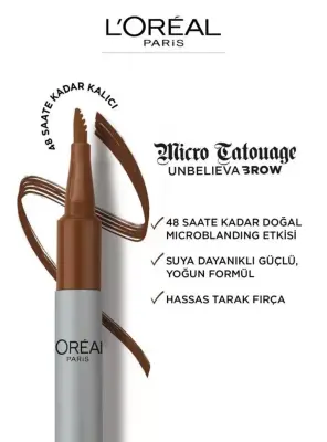 Loreal Paris Unbelieva Brow Micro Tatouage Kaş Kalemi 109 Ebony - 4