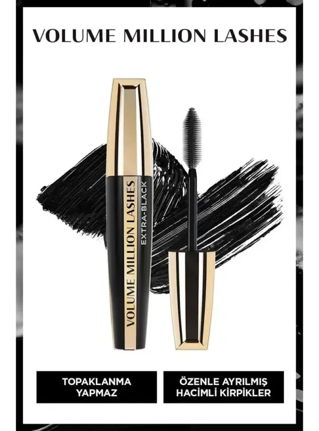 Loreal Paris Volume Million Lashes Extra Black Maskara 10.7 ml - 1
