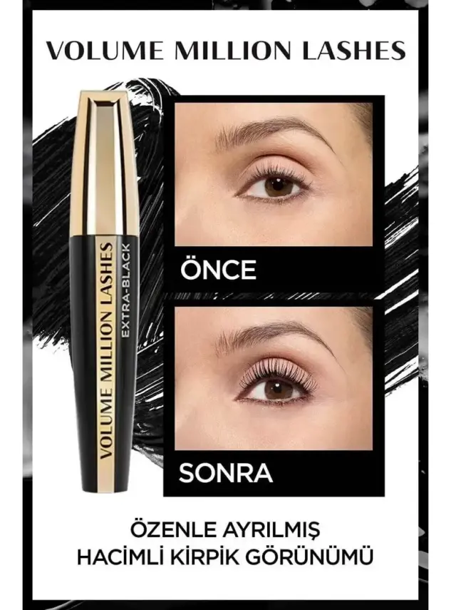 Loreal Paris Volume Million Lashes Extra Black Maskara 10.7 ml - 3